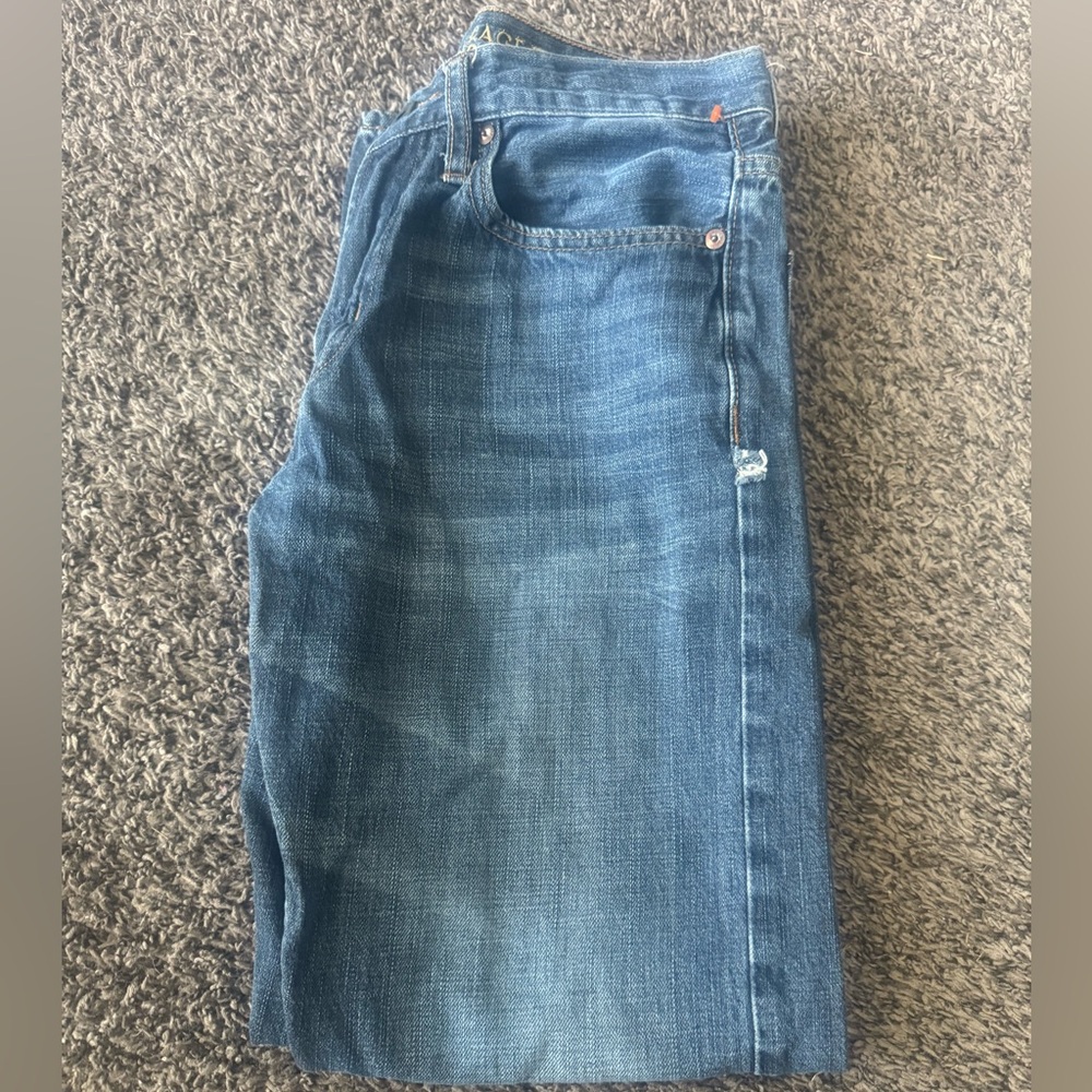 American Eagle Outfitters Blue Straight Jeans Classic Denim 29/30 relaxed